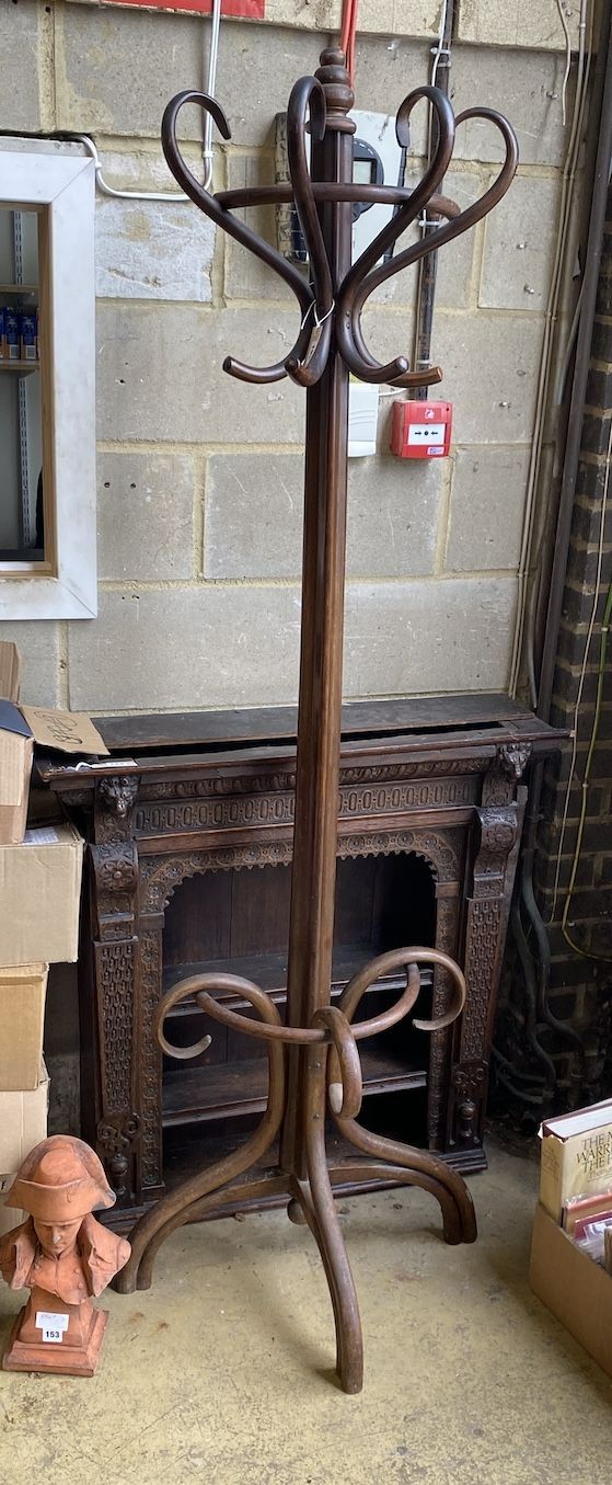 A bentwood hallstand, height 190cm